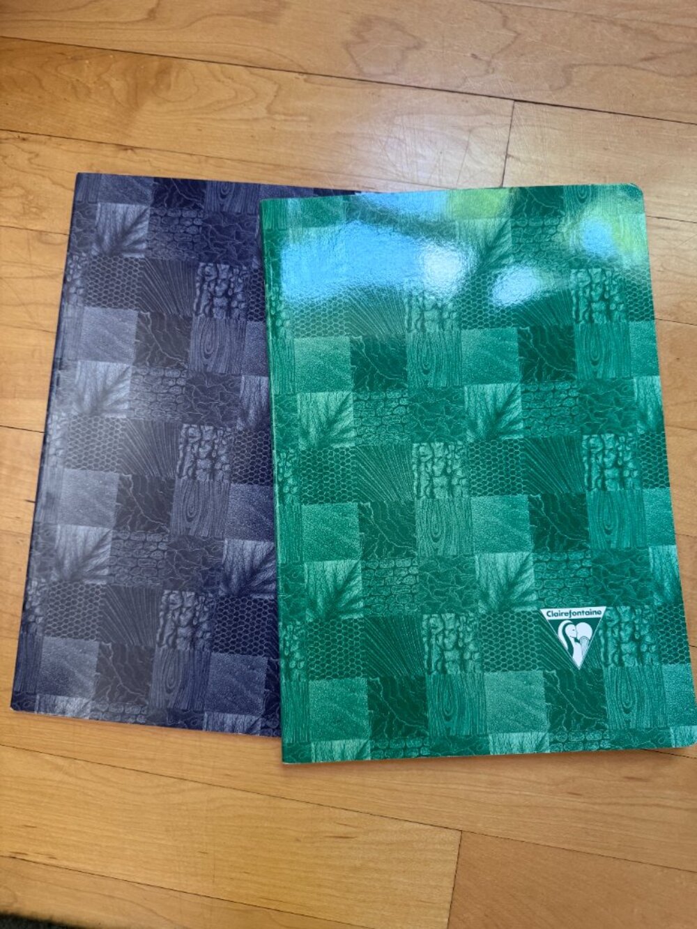 2 Clairefontaine Classic staple-bound notebooks, graph ruled, A4